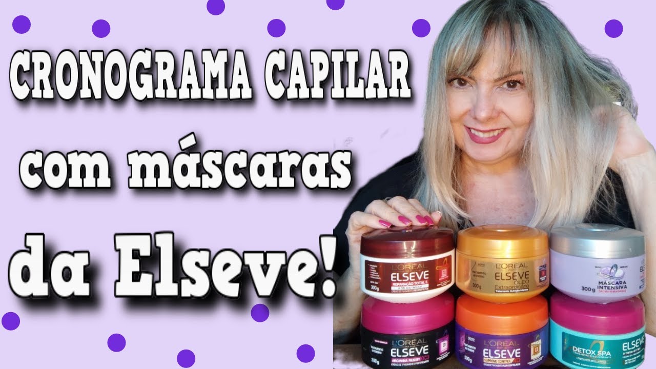 💜CRONOGRAMA CAPILAR ELSEVE HIDRATAÇÃO NUTRIÇÃO E RECOINSTRUÇÃO