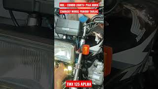 TMX 125 ALPHA - MDL WITH COMBO LIGHTS AND PIAA DUAL LOUD HORN