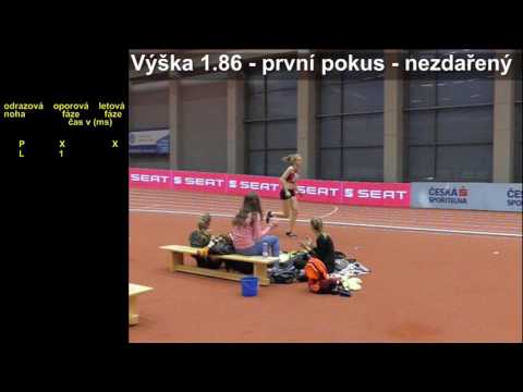 Michaela Hrubá - skok vysoký - halové MČR juniorů a dorostu  - Ostrava 2017