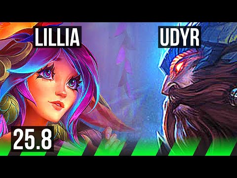LILLIA vs UDYR (JGL) | 8/1/10 | EUW Grandmaster | 25.8