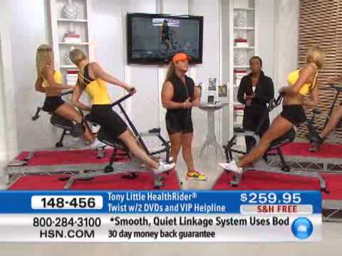 Tony Little HealthRider Twist with 2 DVDs and VIP Helpli...
