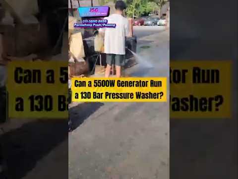Can a 5500W Inverter Generator Run a 130 Bar Pressure Washer?
