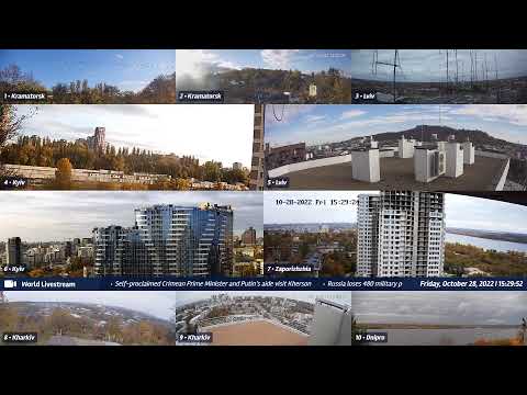 Live views from Ukraine 10/28/2022 A - Kramatorsk, Kharkiv, Kyiv, Zaporizhzhia and other cities