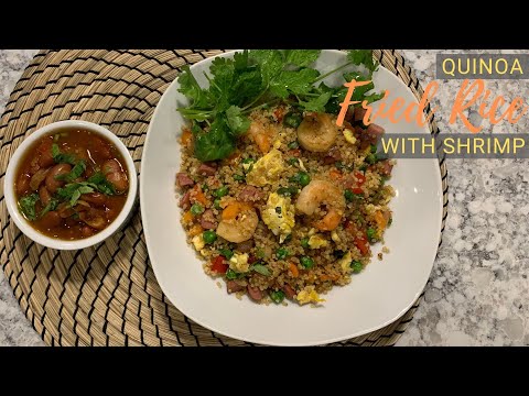 Quinoa Fried Rice Recipe with Shrimp and Veggies | Healthy and Easy Recipe
