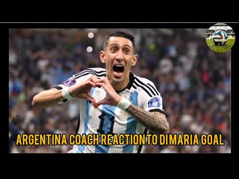 how to Argentina Coach Emotional Reaction to DiMaria Goal | World Cup 2022