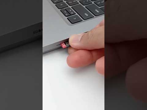 Inserting a micro SD card into the micro SD slot provided on this laptop model #shorts