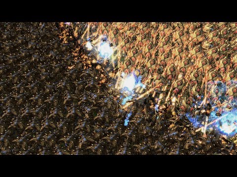 10.000 ULTRALISKS vs 10.000 COLOSSUS - Starcraft 2 MASSIVE Battles