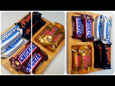 ASMR | Filling A Platter With Mini Snickers, Twix, Bounty And Mars