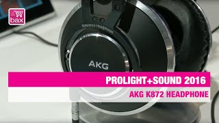 Video thumbnail for AKG K872 Headphone - Prolight+Sound 2016 by Bax-shop | Bax Music Goes