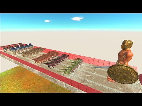 New Achilles vs All Dinosaurs - Animal Revolt Battle Simulator