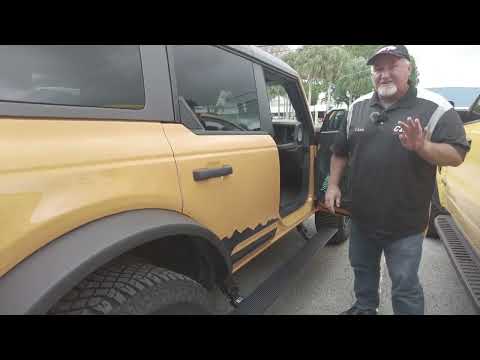 Rough Country Power Running Boards on 23 Ford Bronco review by C&H Auto Accessories #754-205-4575