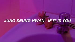 Jung Seung Hwan (정승환) - 'If It Is You (너였다면)' Easy Lyrics