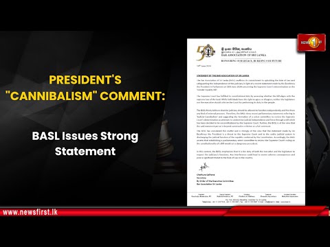PRESIDENT'S "CANNIBALISM" COMMENT: BASL Issues Strong Statement