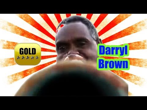 Australian Aboriginal didgeridoo player | Darryl Brown
