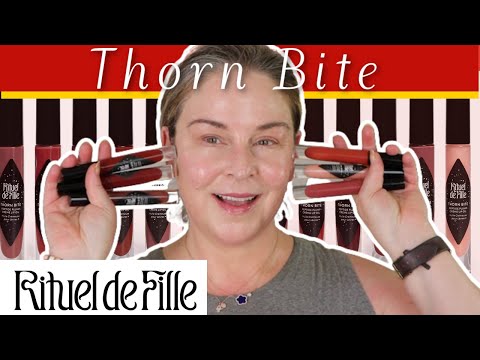 NEW! Rituel de Fille Thorn Bite Peptide Plump Creme Lip Oil - All Six Colors - Swatch Party!