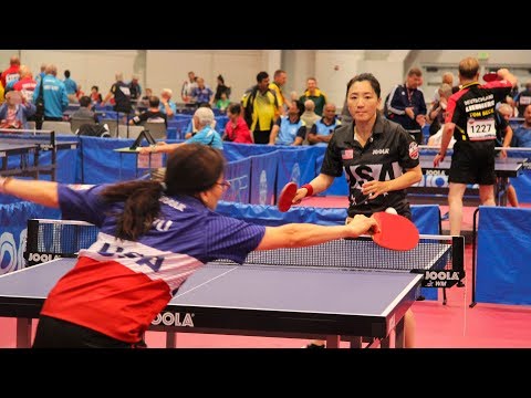 2018 World Veteran Championships Table Tennis - Singles Quarterfinals - Table 2
