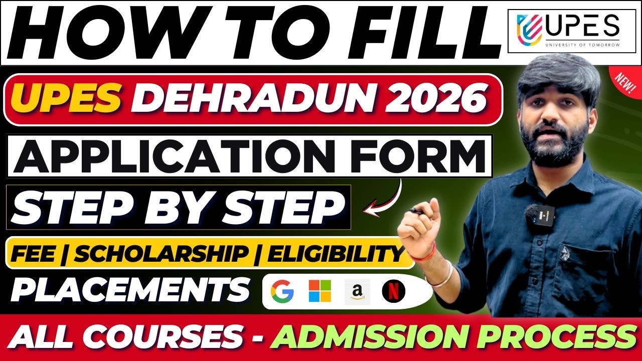 UPES Dehradun Admission 2026 😳 Full Form Filling Process |Fees, Eligibility, Last Date #upesdehradun