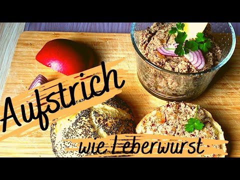 Aufstrich wie Leberwurst // Apfel-Zwiebel-Leberwurst selber machen // veganes Rezept