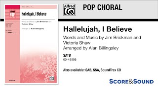 Hallelujah, I Believe, arr. Alan Billingsley – Score & Sound