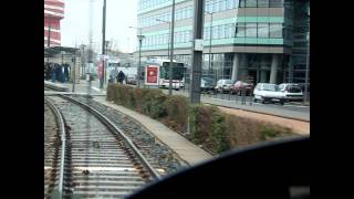 preview picture of video 'Tramway Lyon Ligne T3: Trackvideo Cabview 2012'