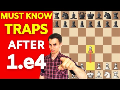 You Must Know These TRAPS After 1.e4 as White | Tricky Chess Opening