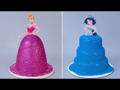 30+ DISNEY Princess Doll Cake Recipes | Tsunmai Cake | How To Make Chocolate Cake Tutorial