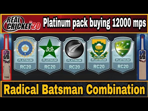 Real cricket 20 Radical batsman platinum card packs buying #platinumpacks#radicalbatsman