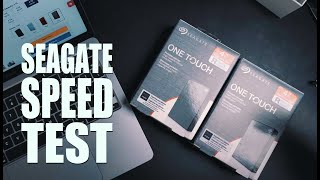 Seagate One Touch 4TB USB 3.0 Portable External Hard Drive Unboxing and Speed Test