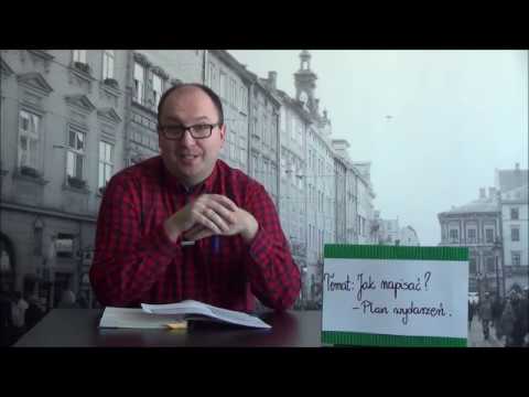 LEKCJE JĘZYKA POLSKIEGO - lekcja 14 - Jak napisać - plan wydarzeń.