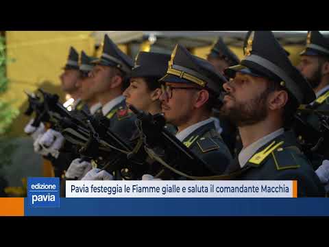 Pavia festeggia le Fiamme gialle e saluta il comandante Luigi Macchia