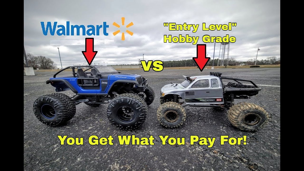 $100 Walmart RC Jeep VS $180 CHEAP CHINESE Rock Crawler Remo Hobby