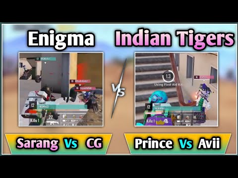 Enigma Vs Indian Tigers Fight | Sarang Vs CG | Battleground Of Legends