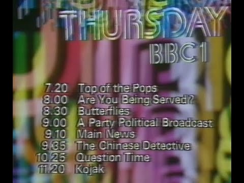 Thursday 30th April 1981 BBC1