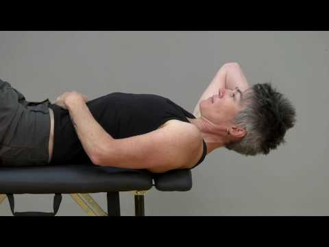 Neck extension supine - YouTube video thumbnail.