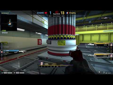 CS:GO POV Demo Vitality ZywOo (19/8) vs EHOME (de_nuke)