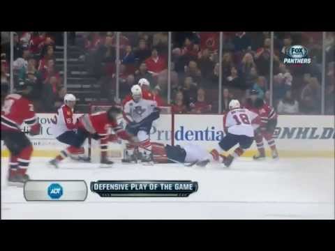 Tim Thomas save of the year candiate on Adam Henrique. January 11th 2014