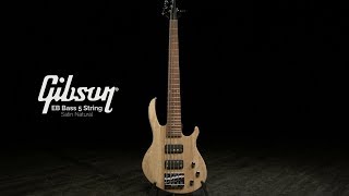 Video thumbnail for Gibson EB Bass 5 String, Satin Natural | Gear4music demo by Gear4music Guitars