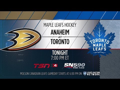 Molson Canadian Leafs Gameday: Anaheim at Toronto - February 5, 2018