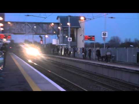 Irish Rail 8100 EMU 8125 + 81xx + 8120 arrive at Clontarf Road