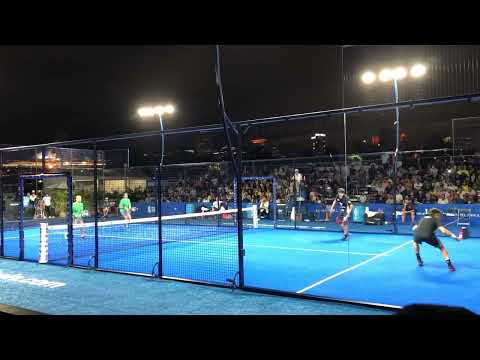 Bela y Coello con el break el segundo frente a Navarro/Di Nenno en Miami