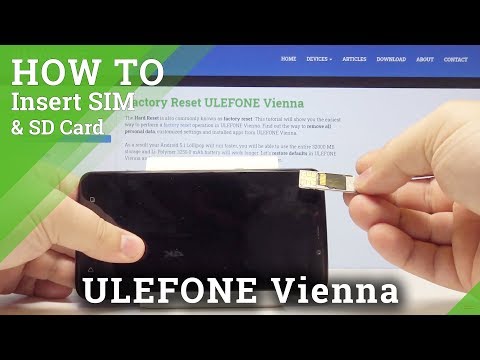 How to Insert Nano SIM in ULEFONE Vienna – Install Micro SD Card