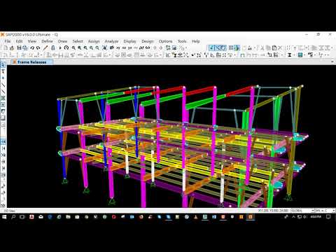 sap2000 steel frame design 01