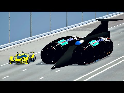 Lamborghini V12 Vision GT vs SSC Thrust - Drag Race 20 KM