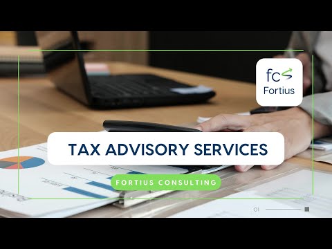 Tax advisory services -  Fortius Consulting