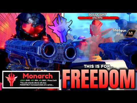 TRUE AMERICAN EXPERIENCE | Monarch Doom Guy in Anime Vanguards