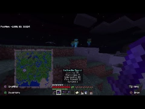 FINDING NATURAL SPAWNED ZOMBIE WITH FULL DIAMOND ARMOUR!