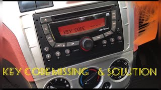 Ford Figo/ fiesta key code missing & solution