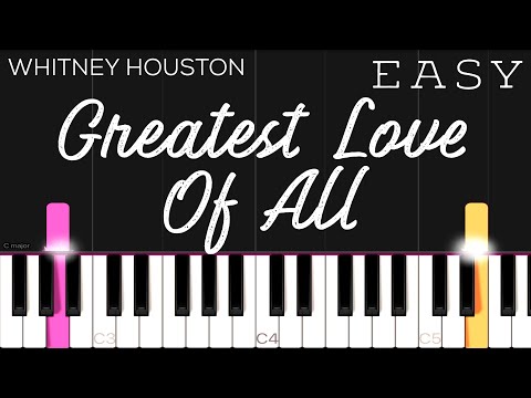 Greatest Love of All - Whitney Houston piano tutorial