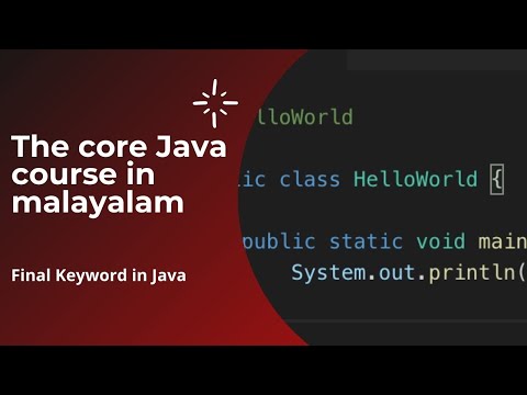 Final Keyword In Java Malayalam Java Programming Malayalamfinal Keyword In Java