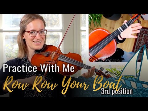 How to Play Row Row Row Your Boat on the Violin / Easy Beginner Violin Tutorial